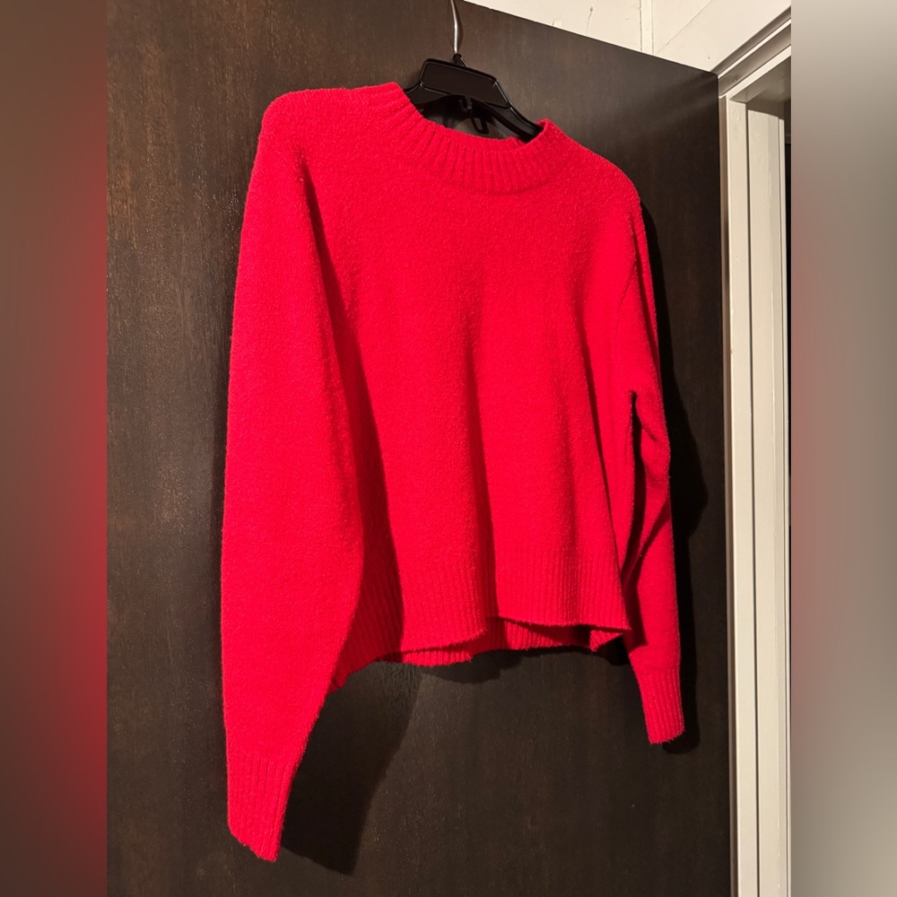 AYR Vibrant Red Crew Neck Sweater